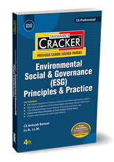 Taxmann Cracker -Environmental Social Governance (ESG) Book for CS Professional by Ankush Bansal